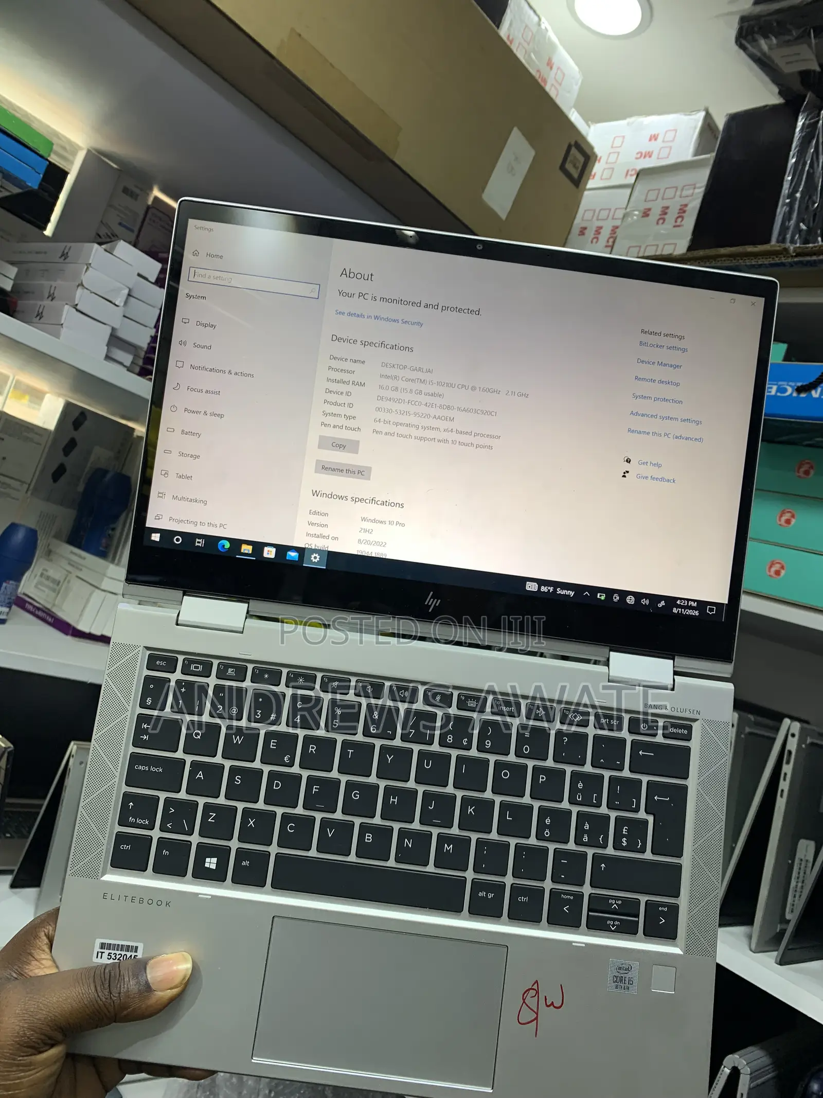 Laptop HP 240 G6 16GB Intel Core i5 SSD 512GB