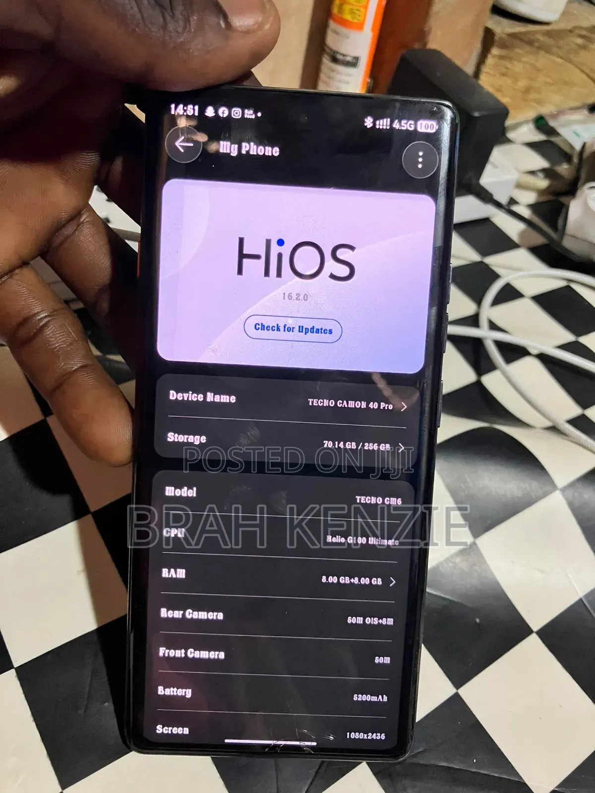 Tecno Camon 40 Pro 5G 256 GB Gray