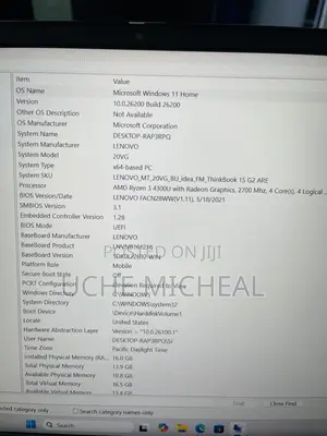 Laptop Lenovo ThinkBook 15 16GB AMD Ryzen 3 SSD 256GB