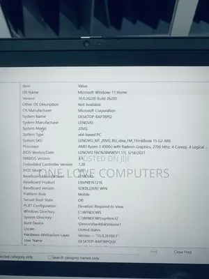 Laptop Lenovo ThinkBook 15 16GB AMD Ryzen 3 SSD 256GB