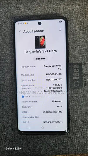 Samsung Galaxy S21 Ultra 5G 512 GB Black
