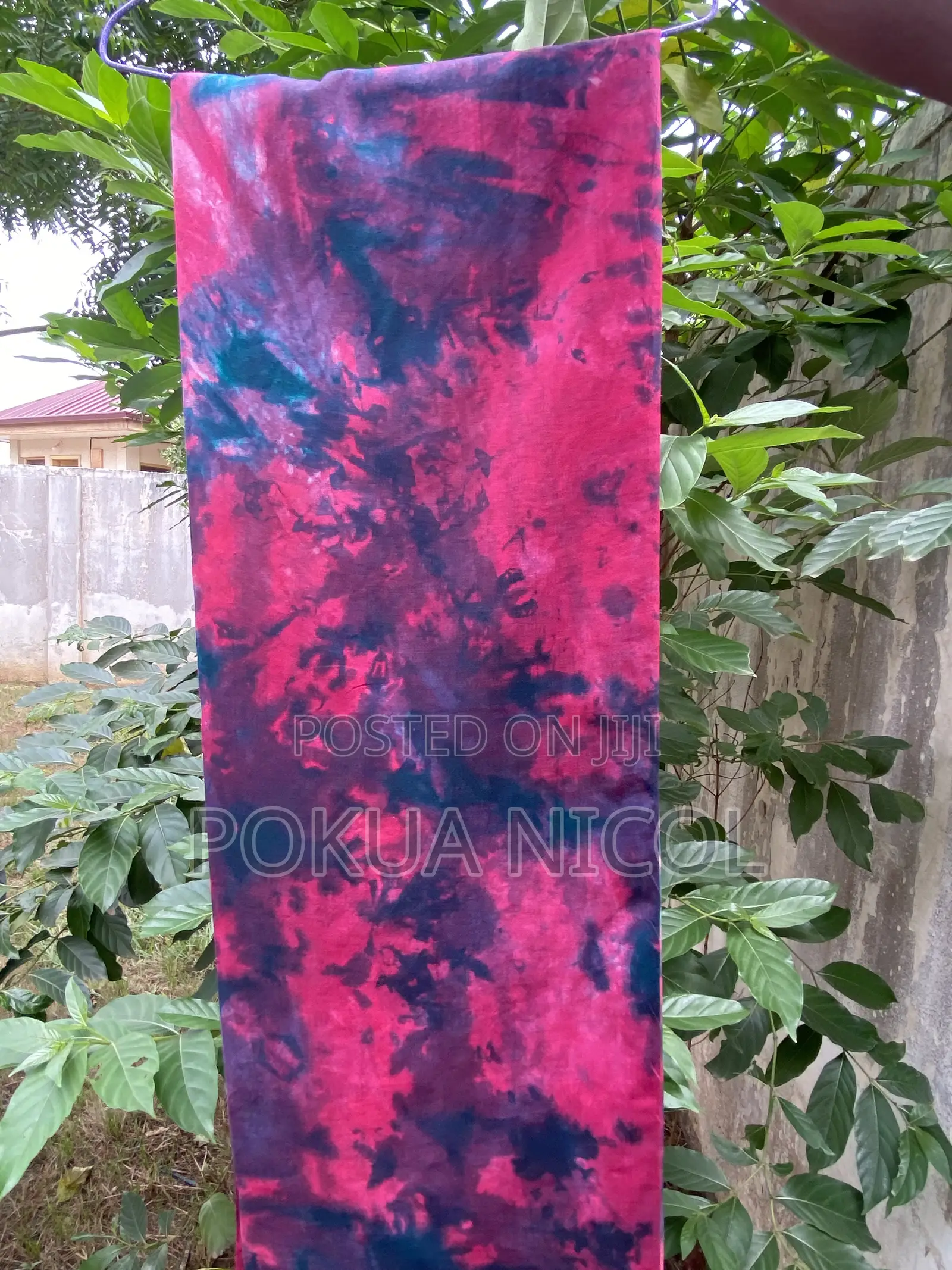4Yards of Unique Tie Dye Cotton Fabric for Sale