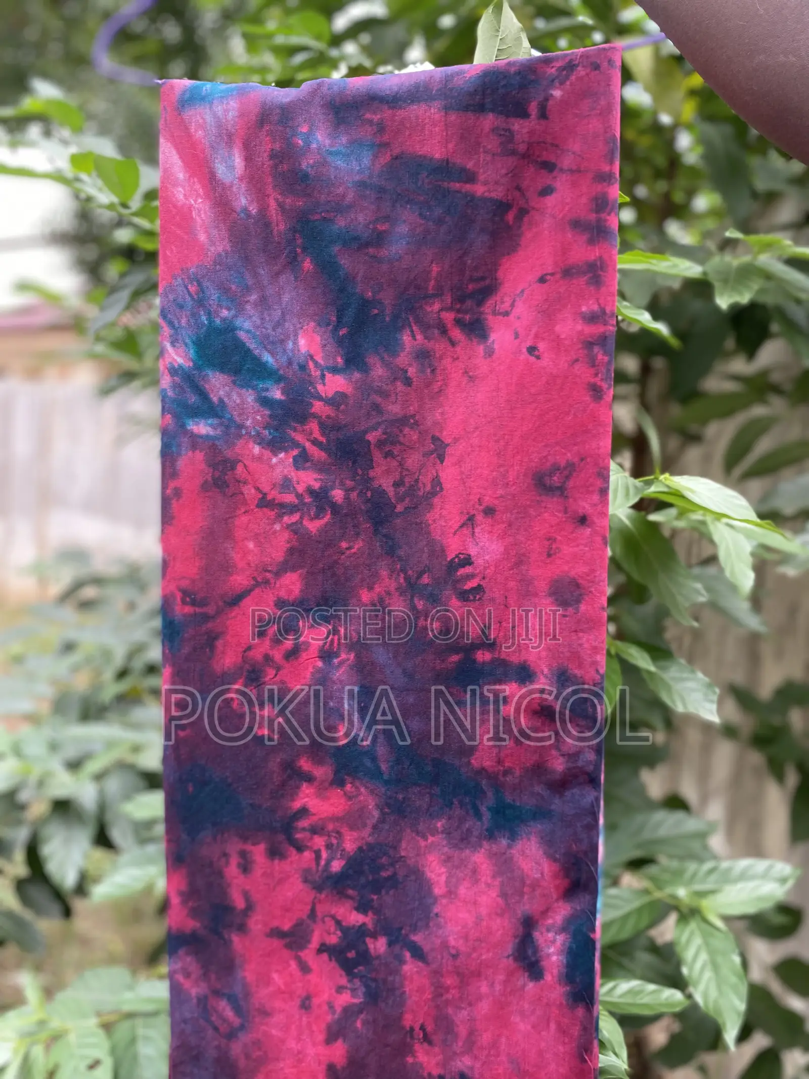 4Yards of Unique Tie Dye Cotton Fabric for Sale