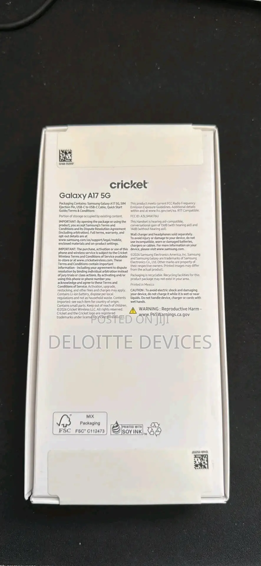 New Samsung Galaxy A17 5G 256 GB Black