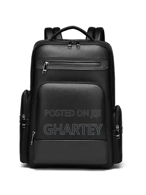 Premium MultiCompartment QualityLeather Business Backpack Professional