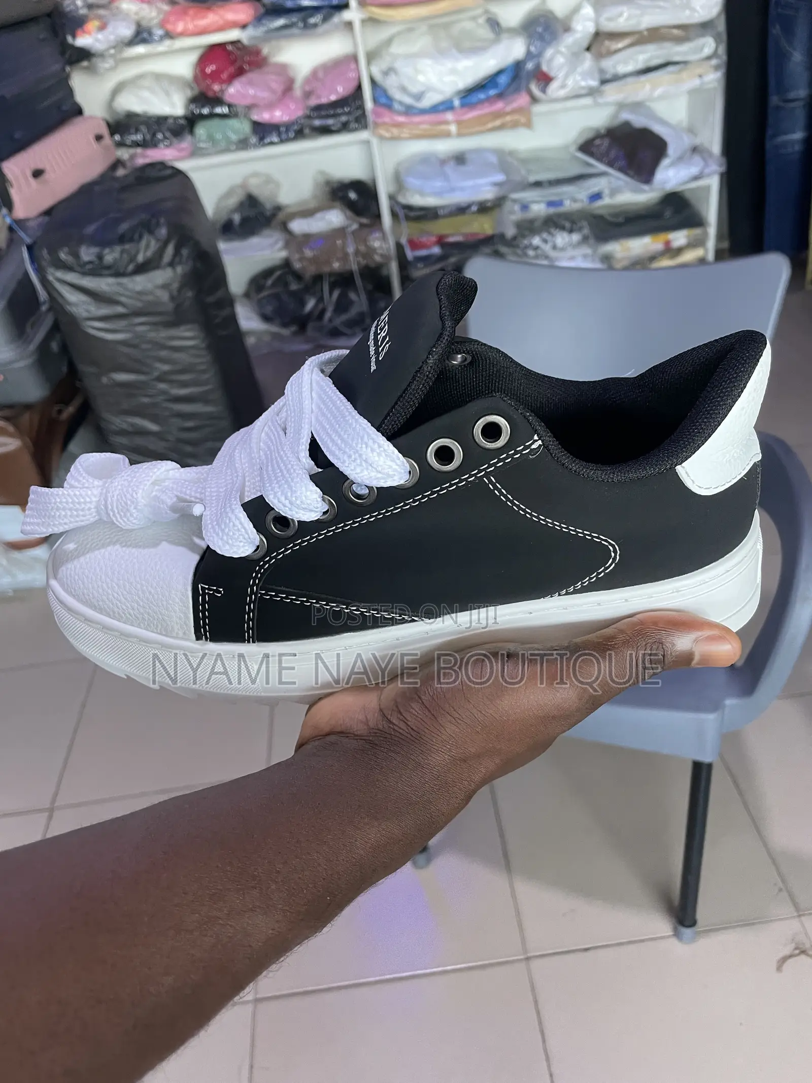 Brand New Black White Chunky Sneakers - Unisex Streetwear Shoes