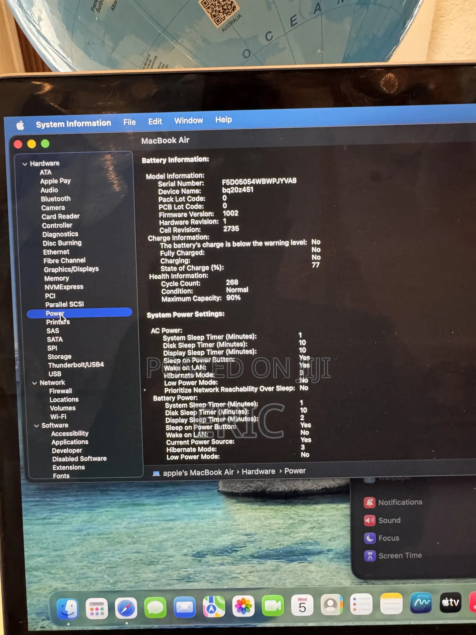 Laptop Apple MacBook Air 2020 M1 8GB Apple M1 HDD+SSD 512GB