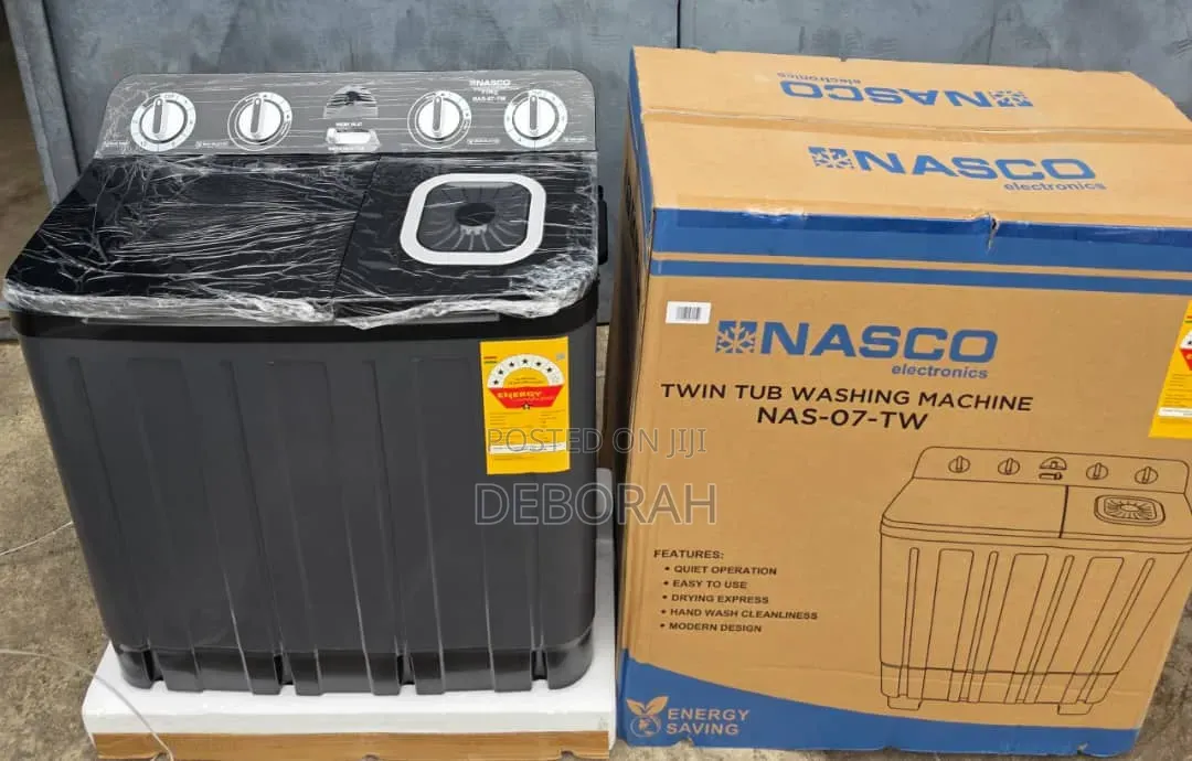 7kg Twin Tub Washing Machine - Grey