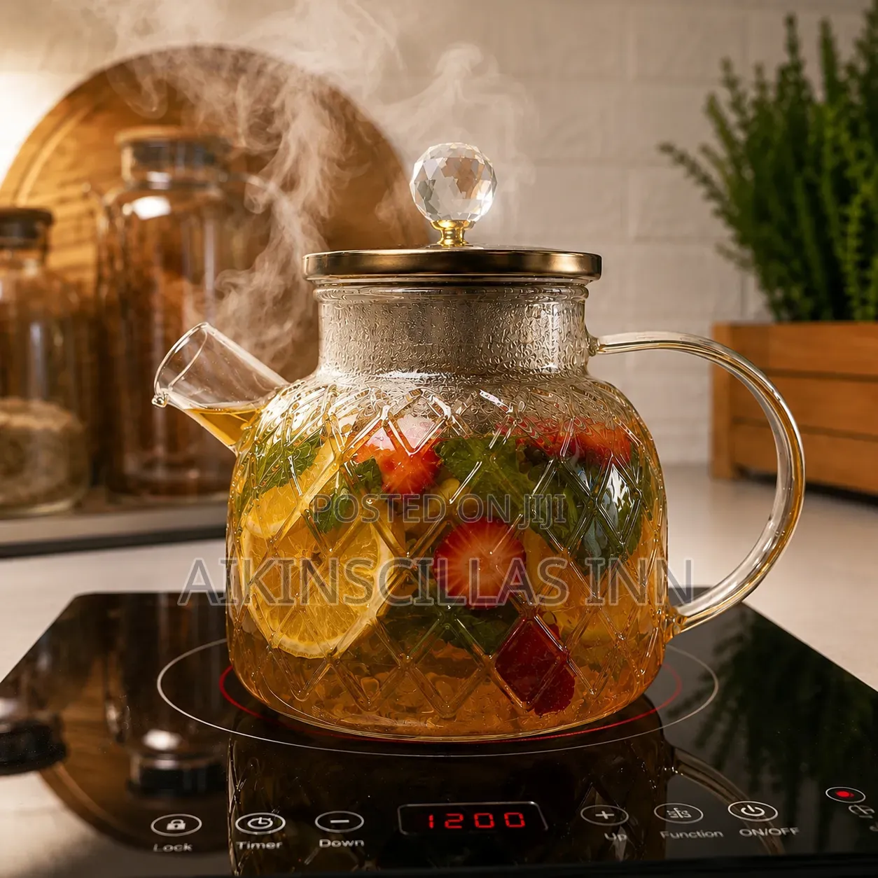 Hot and Cold Glass Jar