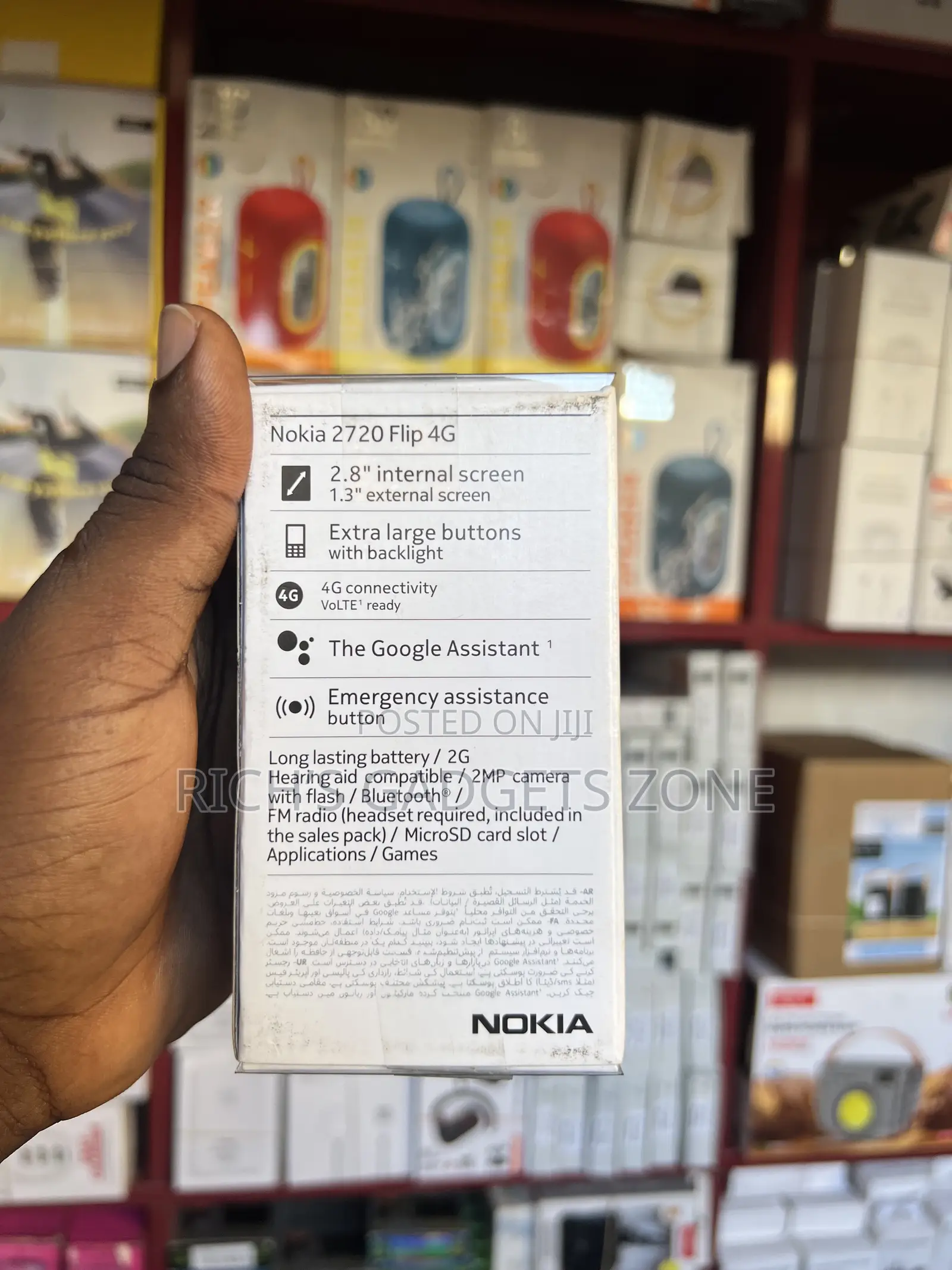 New Nokia 2720 Flip 512 GB Black