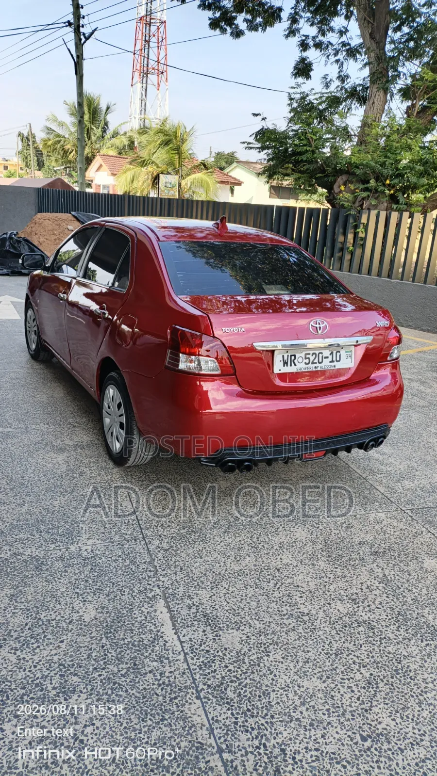 Toyota Yaris 2005 Red