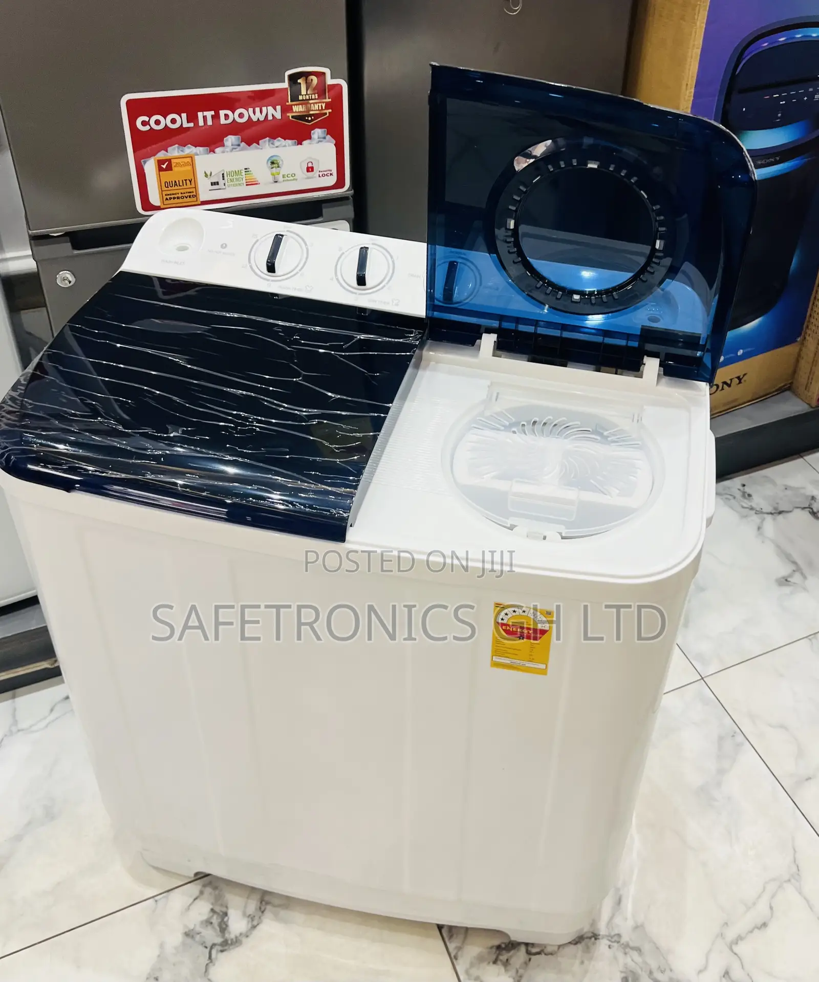 Fabulous White TCL 7KG Twin Top Washing Machine SKU: F207TT