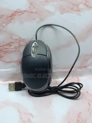 Wired Optical USB Mouse – Comfortable 3-Button Plug-and-Play Mouse