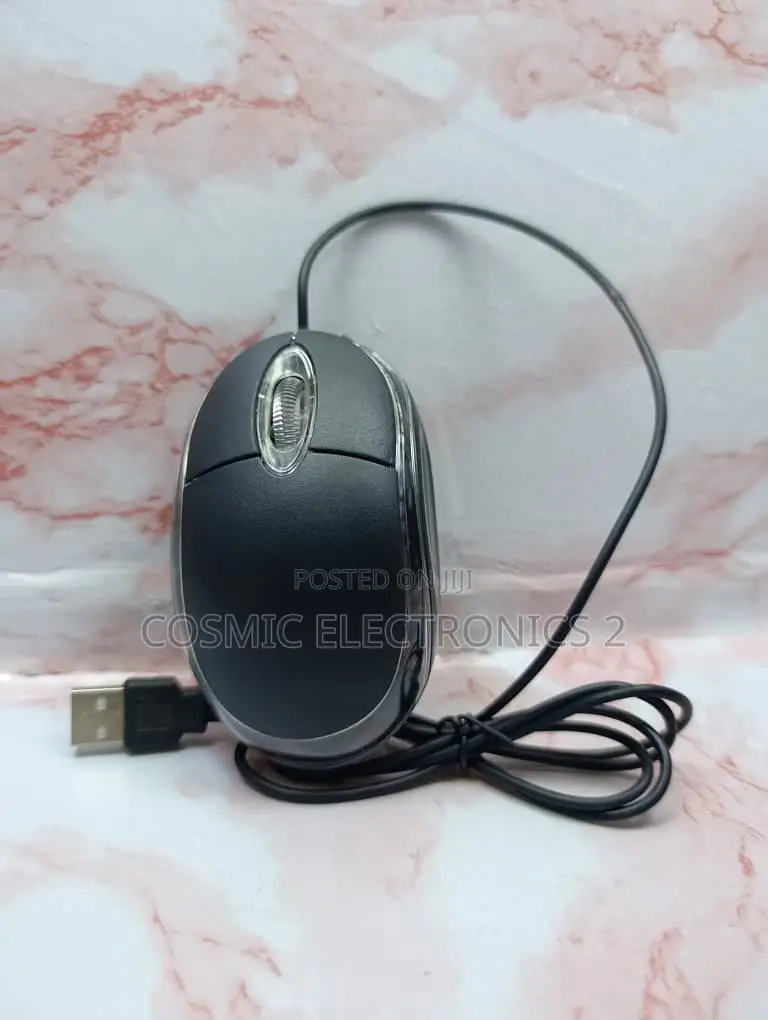 Wired Optical USB Mouse – Comfortable 3-Button Plug-and-Play Mouse