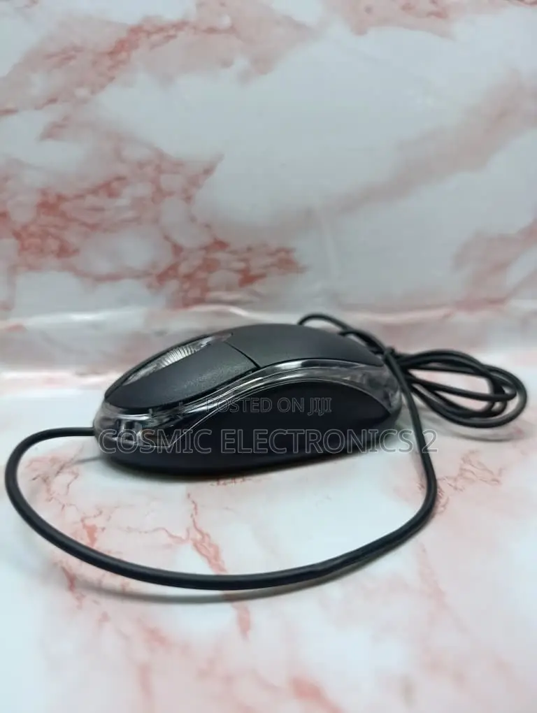 Wired Optical USB Mouse – Comfortable 3-Button Plug-and-Play Mouse