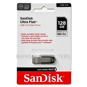 SanDisk 128Gb Ultra Flair USB 3.0 150Mb/S Flash Drive