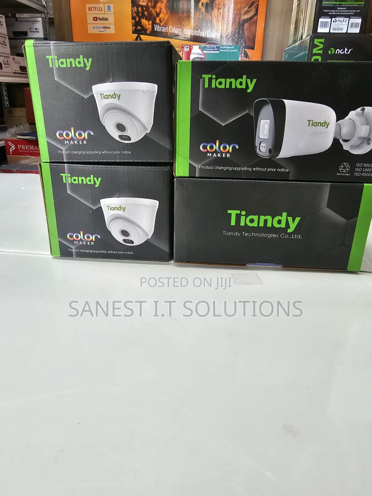 2mp Full Color With Audio Ip CCTV Camera Tiandy