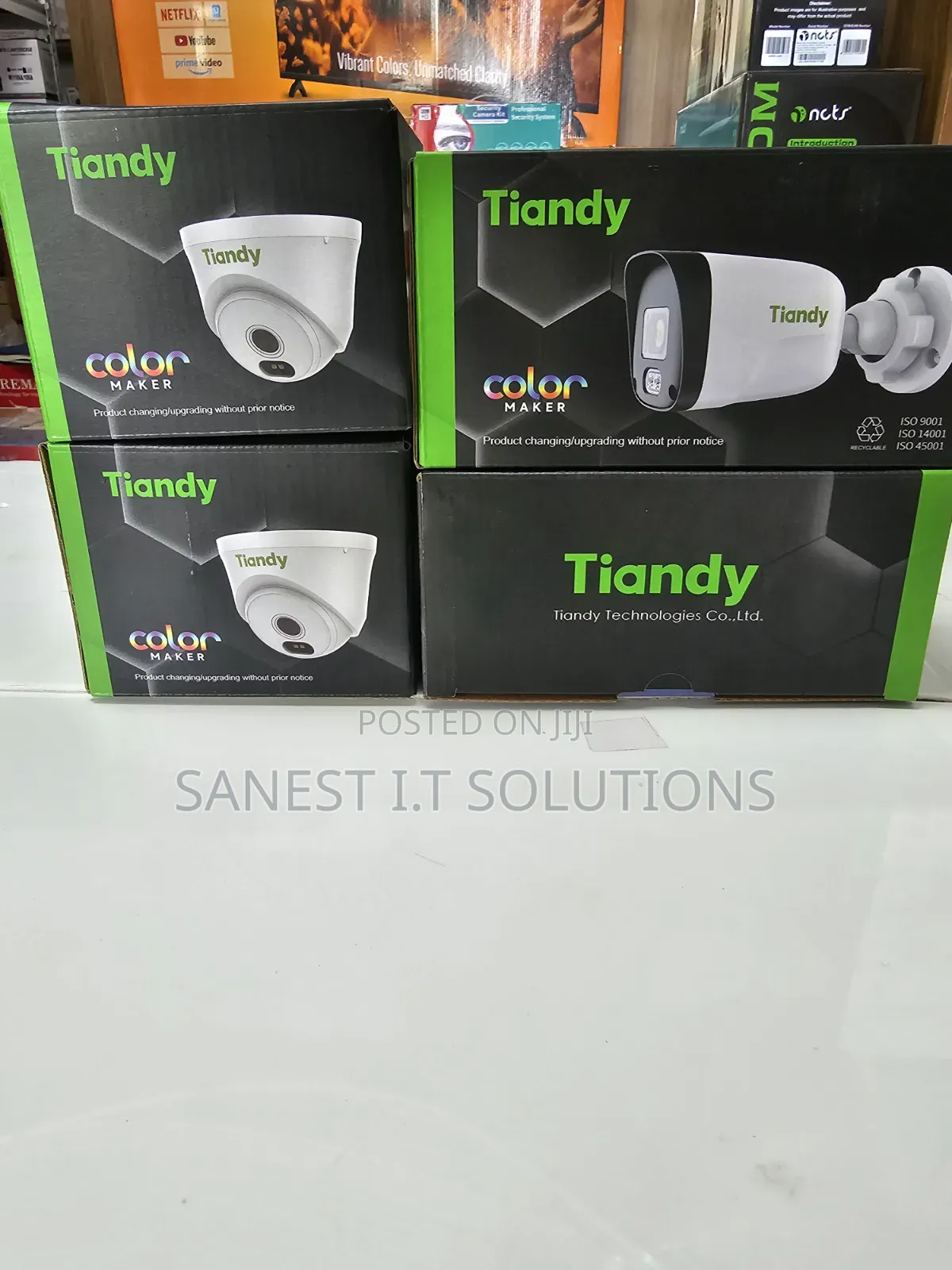 2mp Full Color With Audio Ip CCTV Camera Tiandy