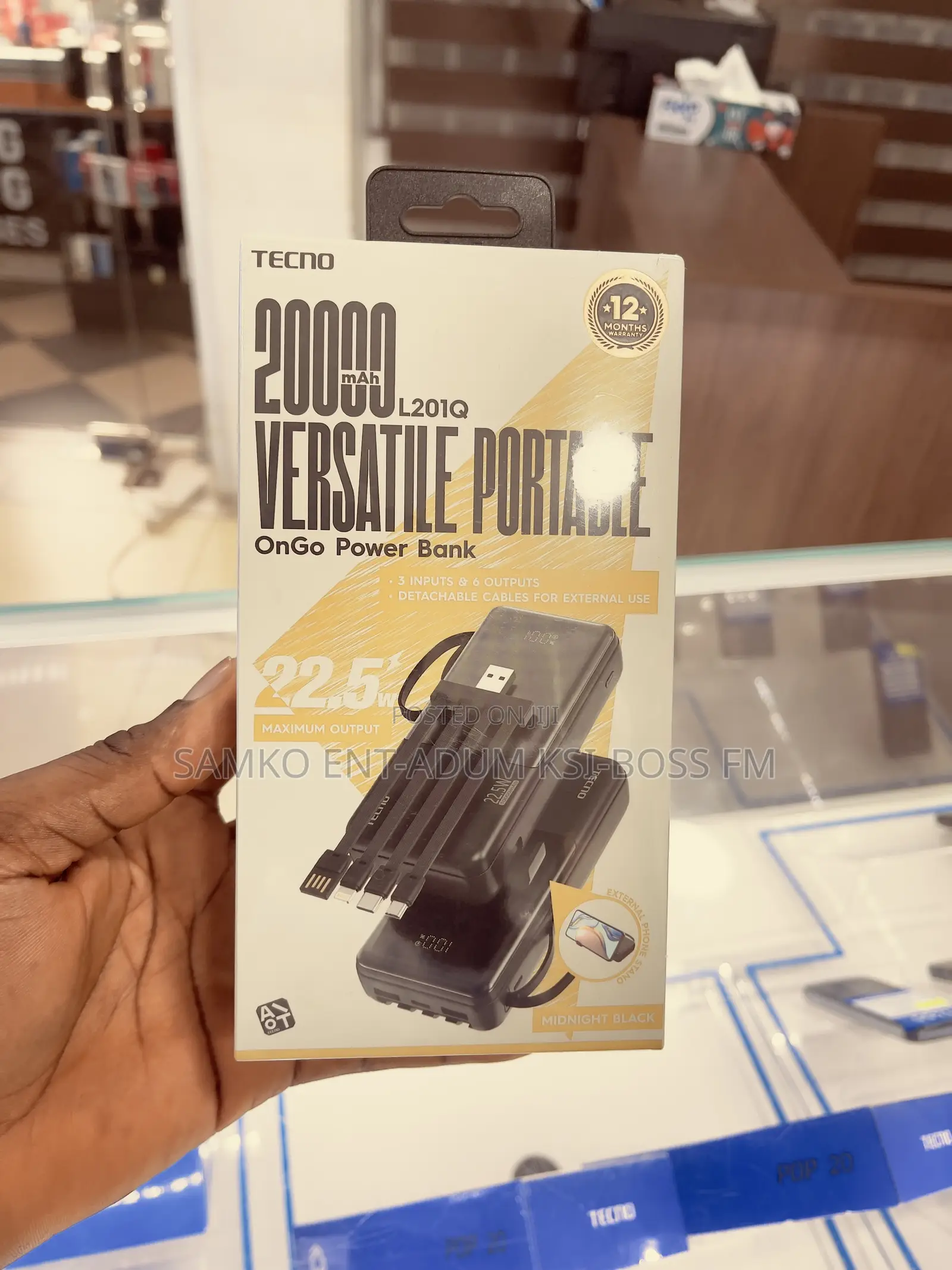 Tecno 20000 Mah L201q Power Bank
