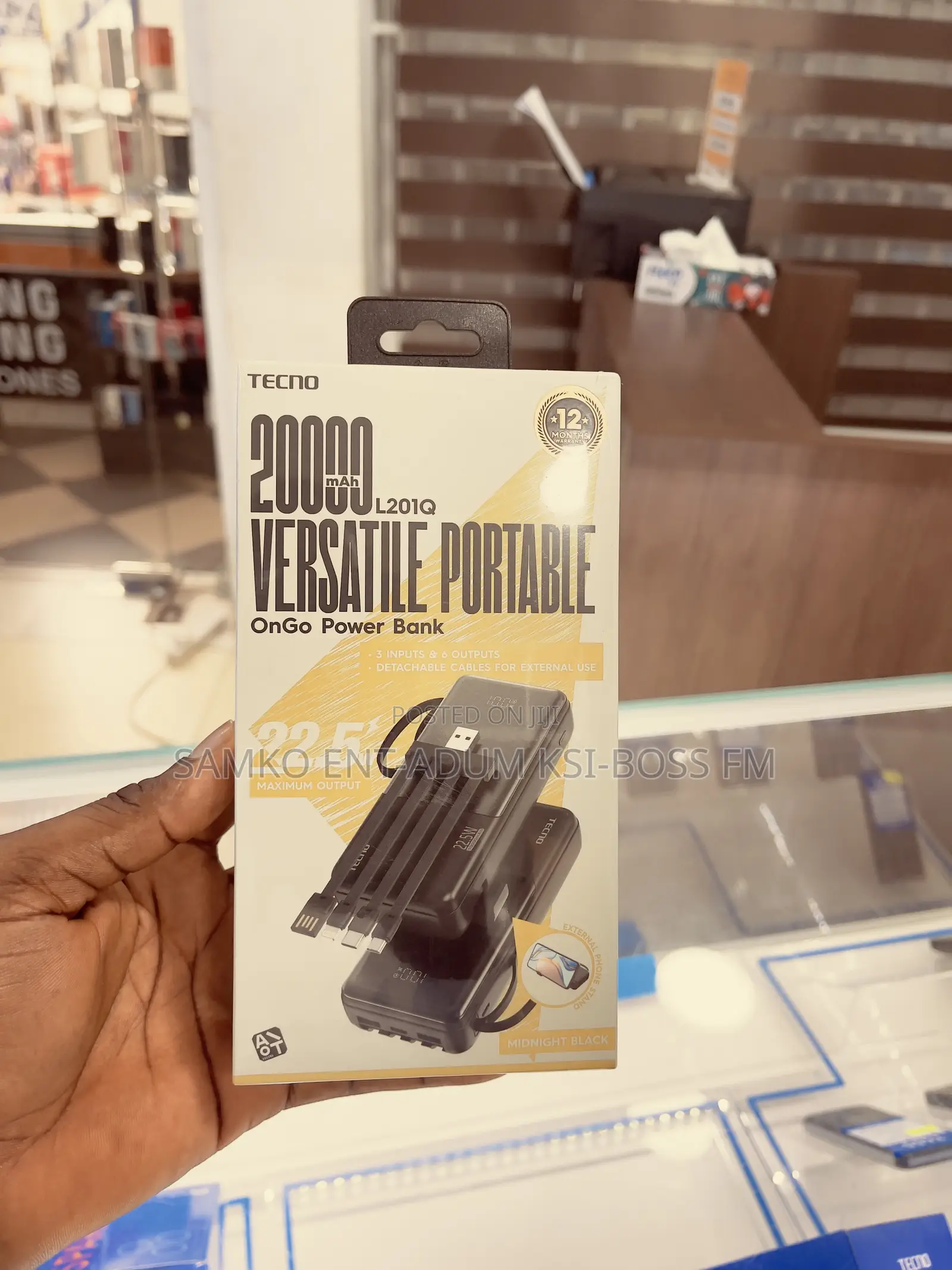 Tecno 20000 Mah L201q Power Bank
