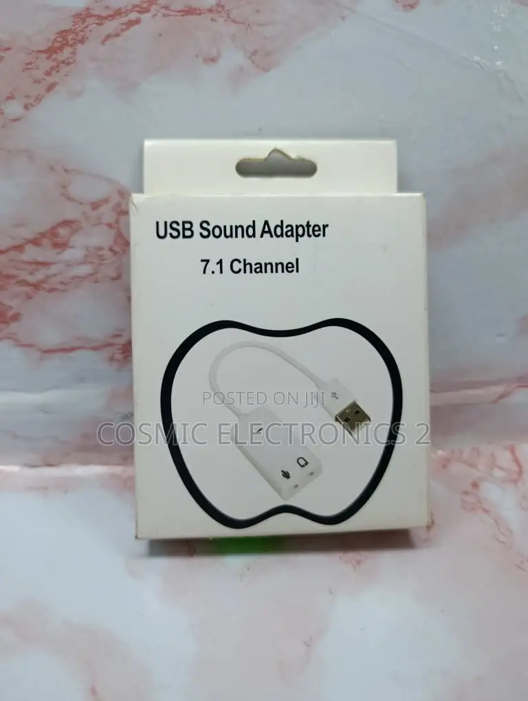 3D Virtual 7.1 Channel USB Sound Card Adapter