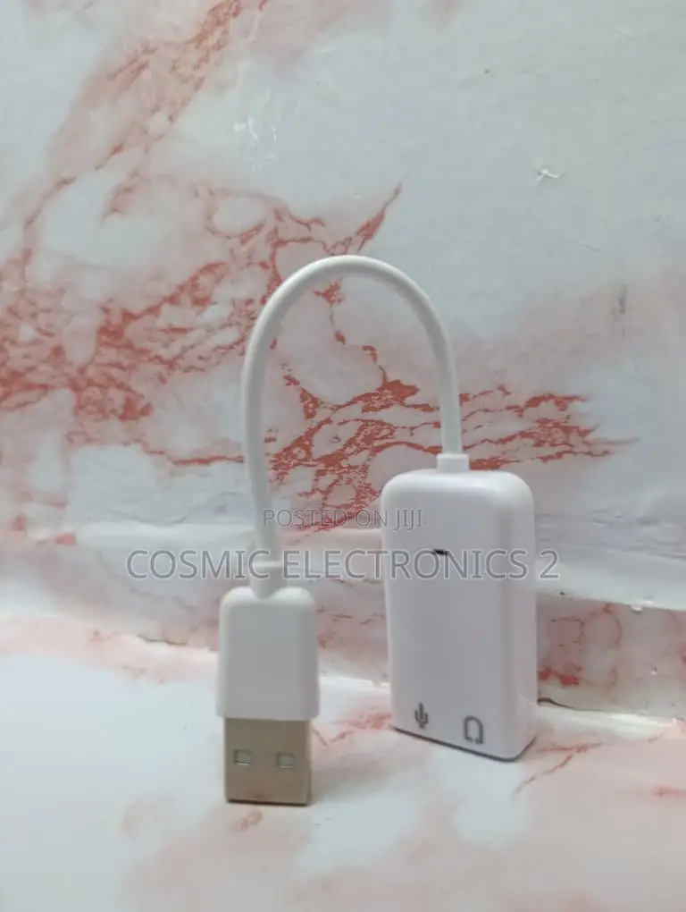 3D Virtual 7.1 Channel USB Sound Card Adapter
