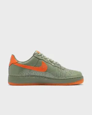 Original Airforce 1 07 PRM Oil Green Patent Leather