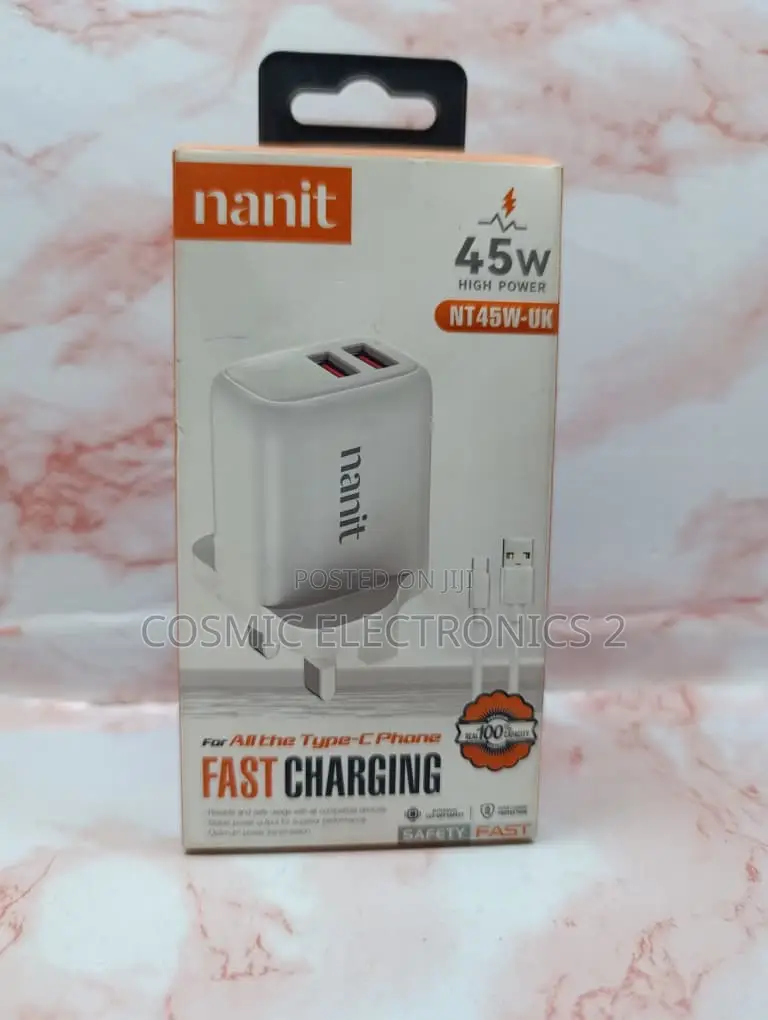 Nanit NT45W-UK 45W USB Type-C Fast Charging Wall Charger