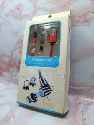 3-in-1 Magnetic Fast Charging Cable With 360° 180 Rotating Connector