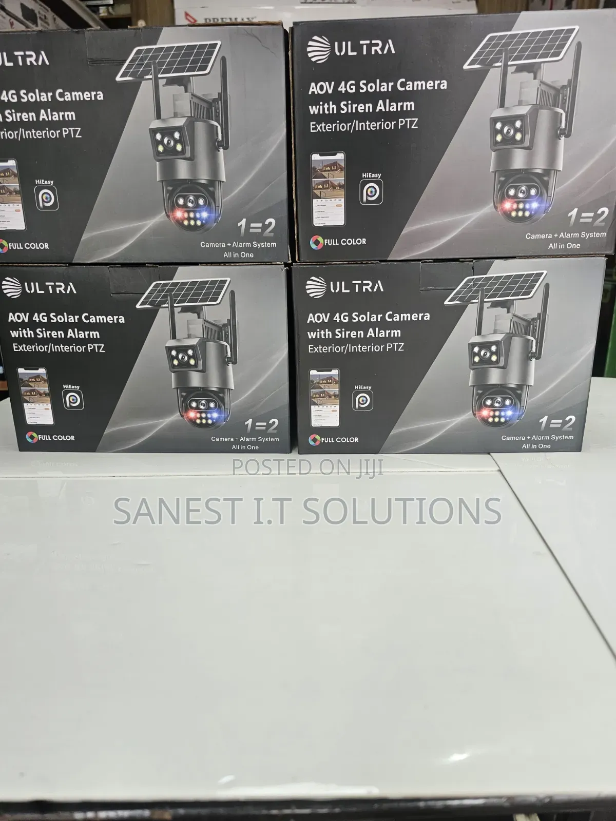 4G Solar Camera With Siren Dual Lens Ultra