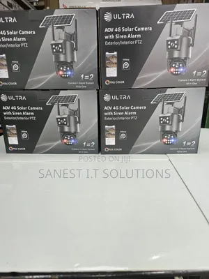 4G Solar Camera With Siren Dual Lens Ultra
