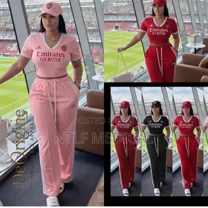Fashionable Ladies Tank Top and Trousers Two Pieces