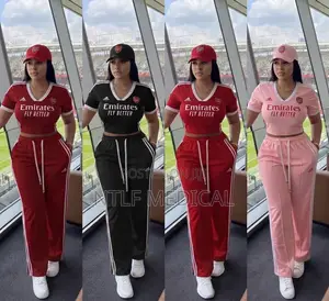 Fashionable Ladies Tank Top and Trousers Two Pieces