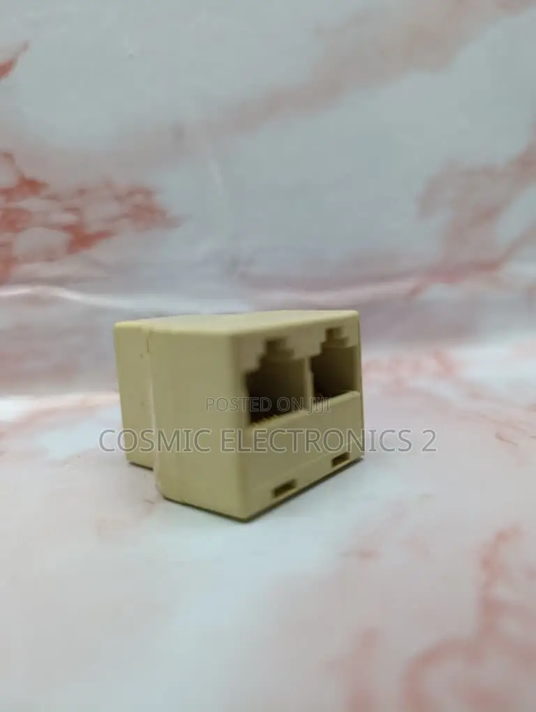 RJ45 Ethernet Splitter 1-to-2 Female Network Adapter
