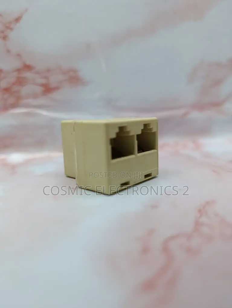 RJ45 Ethernet Splitter 1-to-2 Female Network Adapter