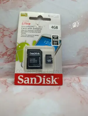 SanDisk Ultra 4GB microSDHC UHS-I Memory Card