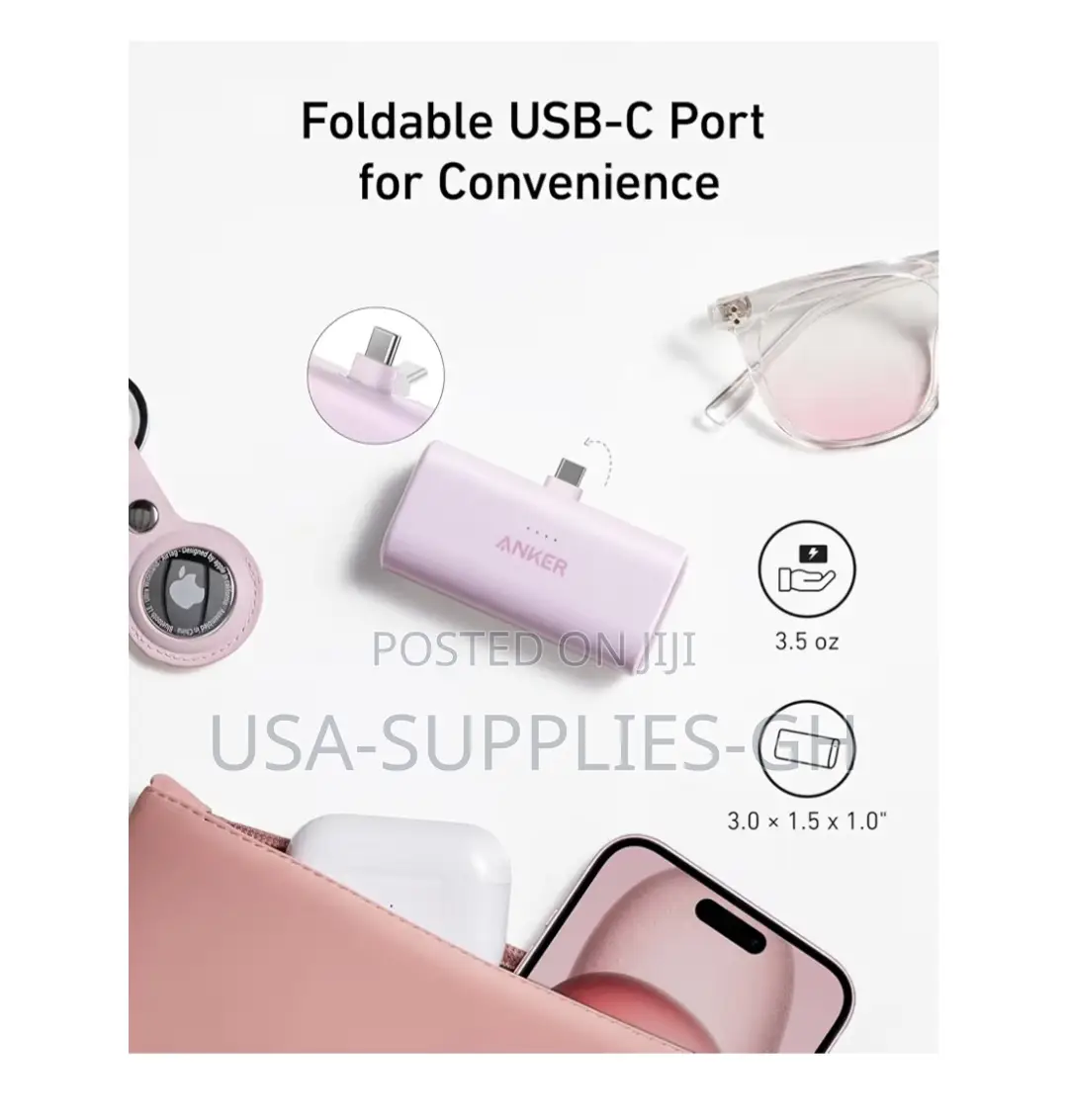 Anker Nano Power Bank (22.5W, Built-in USB-C Connector) From USA