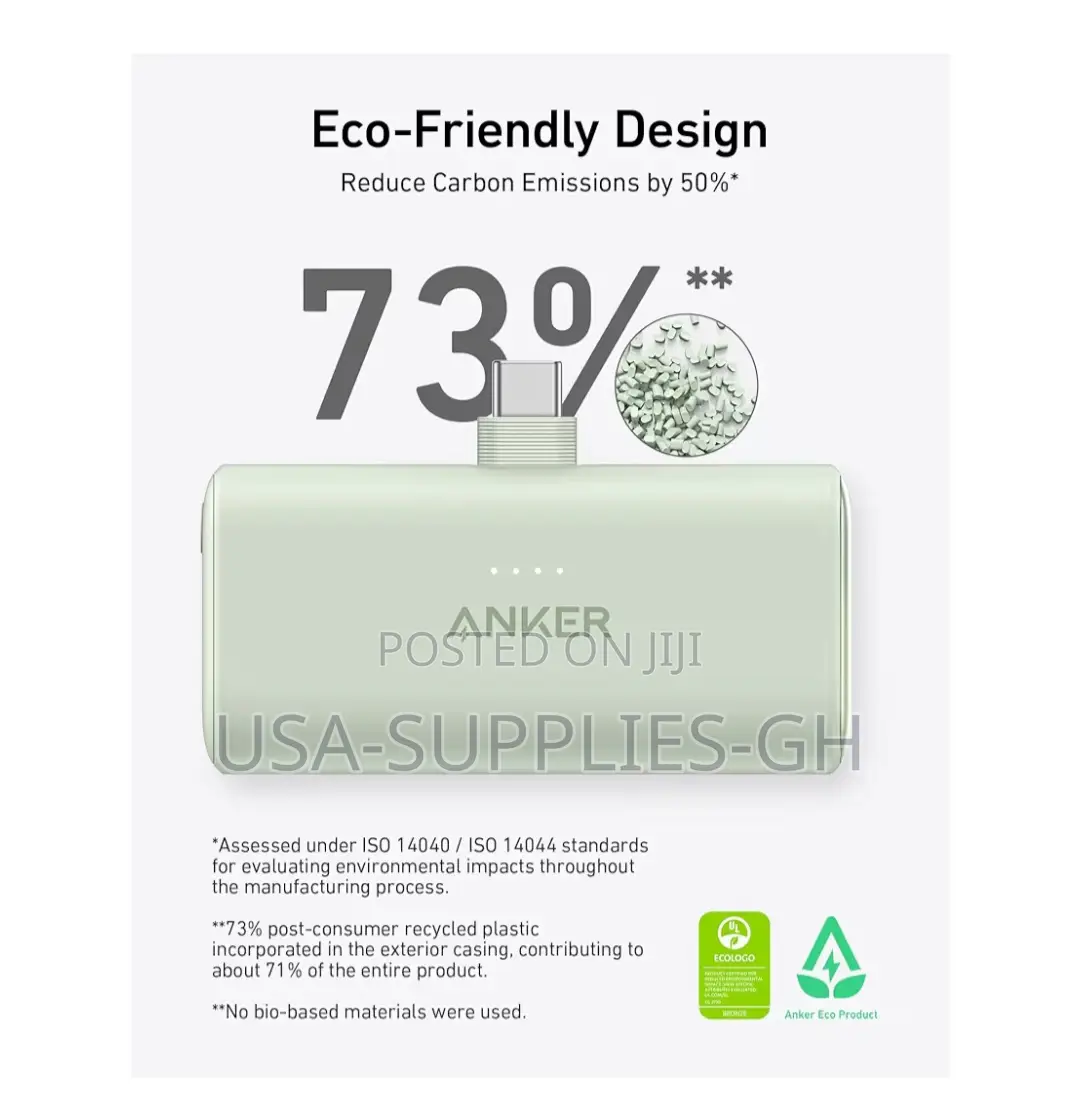 Anker Nano Power Bank (22.5W, Built-in USB-C Connector) From USA