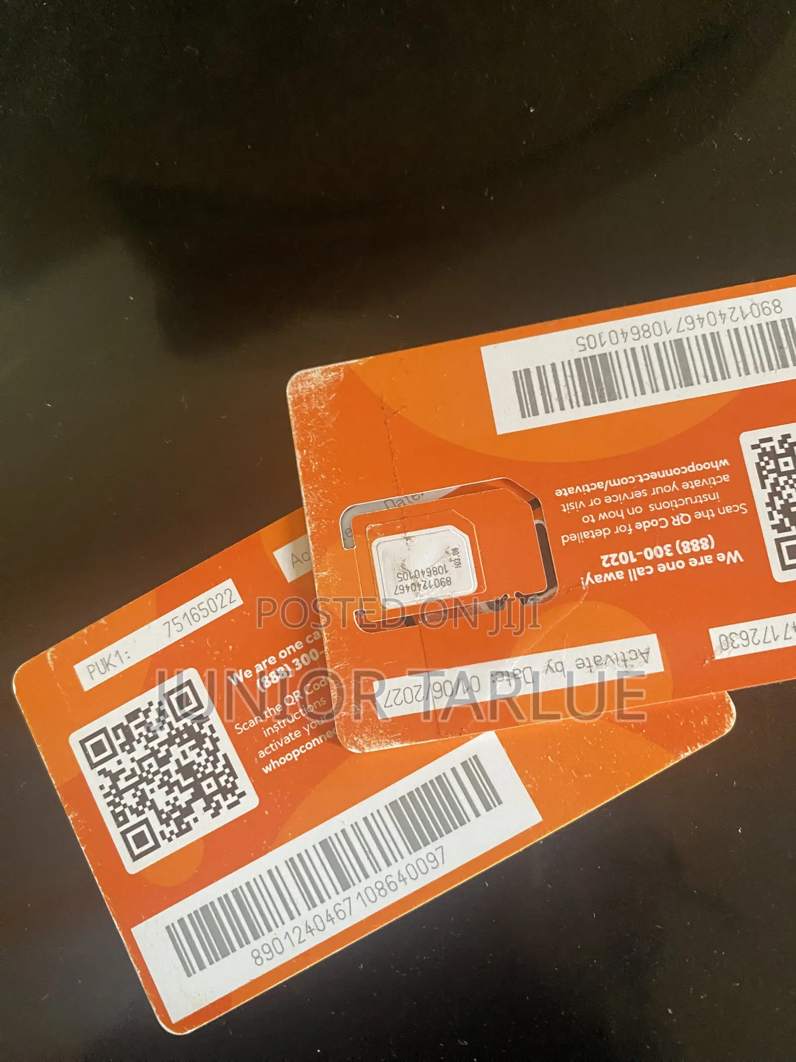 WHOOP CONNECT ( the New USA SIM Cards)