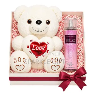 Adorable Teddy Bear Paired With Bath and Body Mist