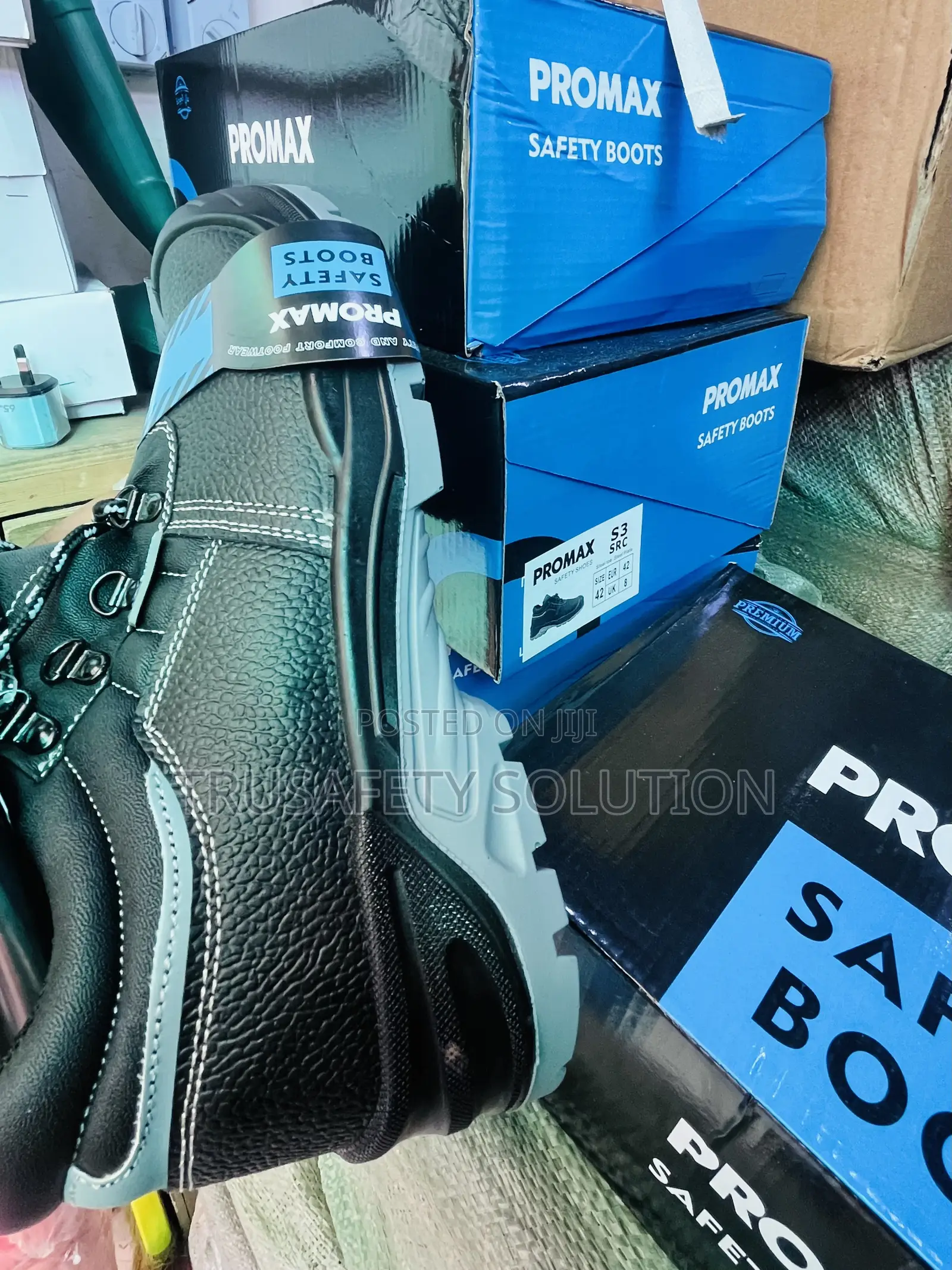 Safety Boots (PROMAX) Heavy Duty Steel Toe and Outsole