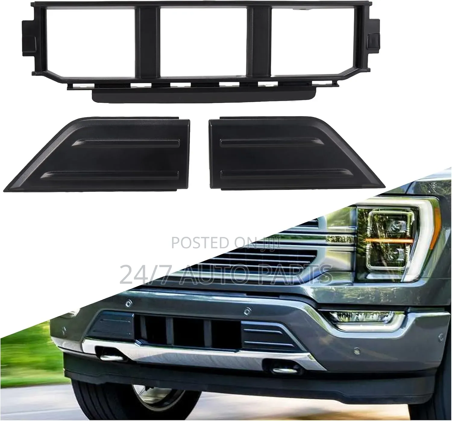 Front Bumper Grille Panel Trim Ford F150 21- 24