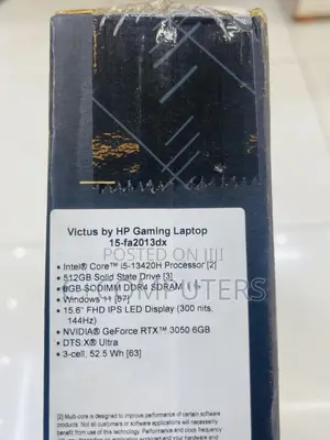 New Laptop HP Victus 15 16GB Intel Core i5 SSD 512GB