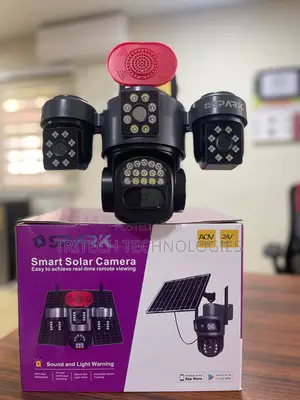 JA-S11B-4G Solar Security Camera 4 Lens