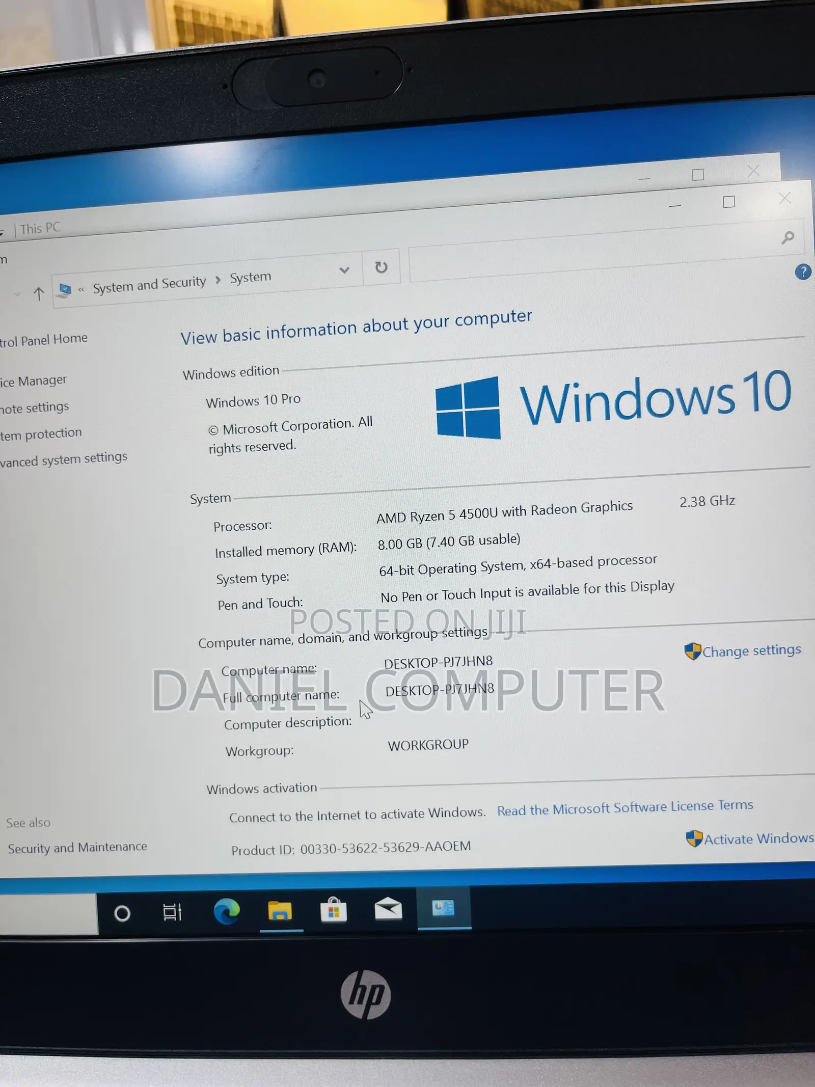 Laptop HP ProBook 445 G7 8GB AMD Ryzen 5 SSD 256GB