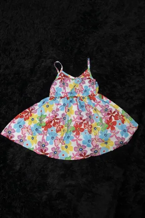 Pretty Flowery Sun Dress for Little Girl