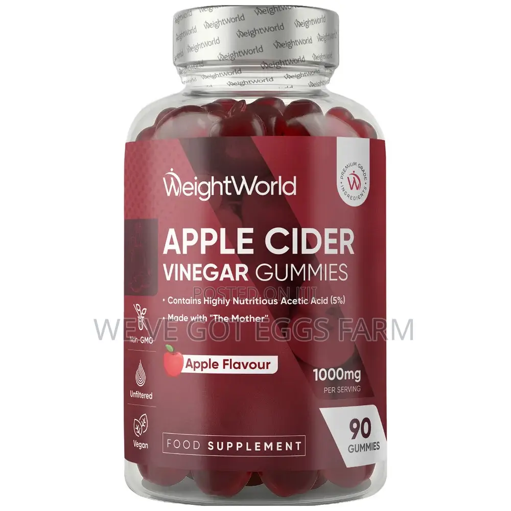 WeightWold Apple Cider Vinegar 1000mg Gummies UK Imported AvailableNow