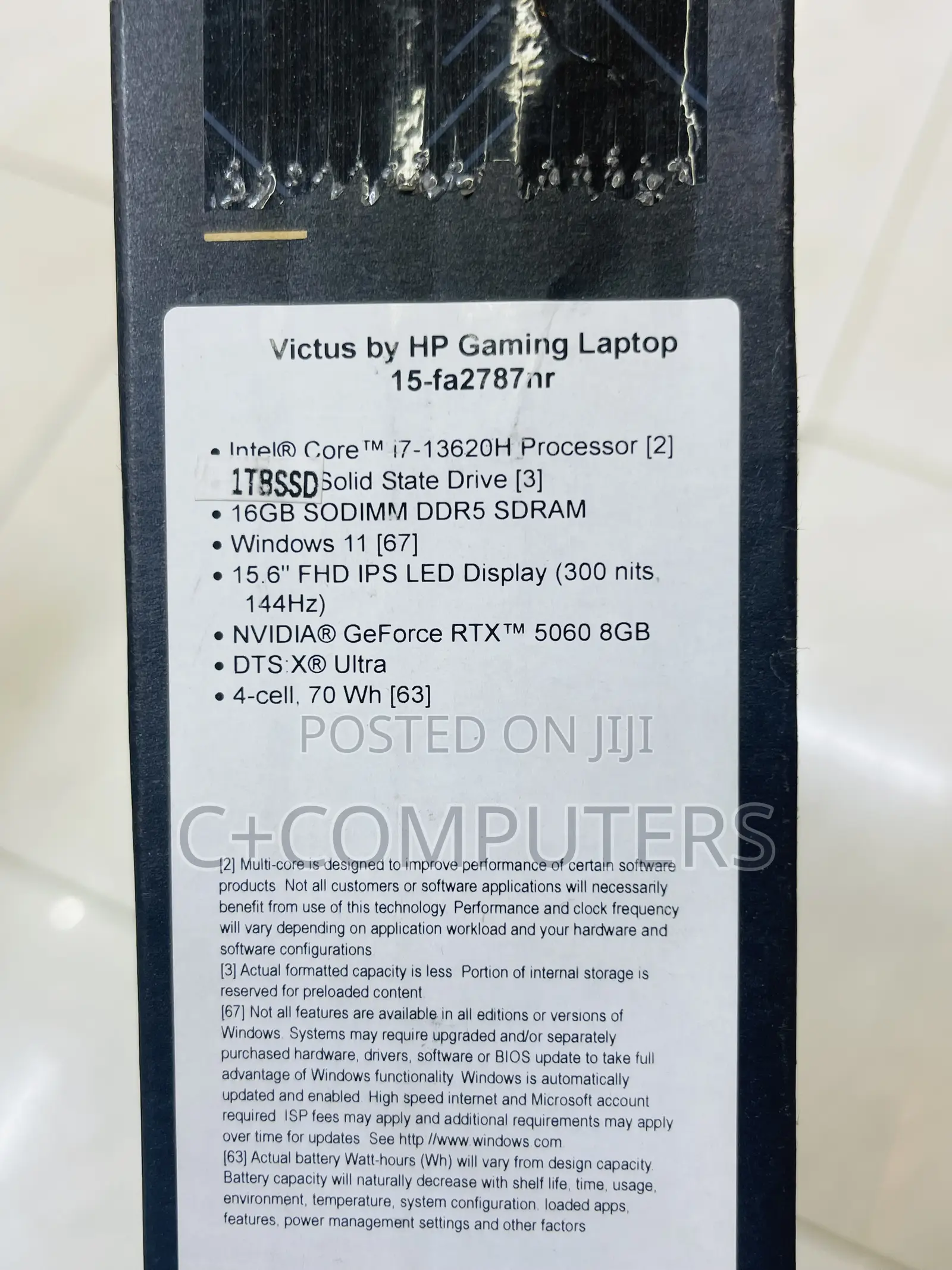 New Laptop HP Victus 15 16GB Intel Core i7 SSD 1T