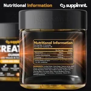 Supplmnt. Creatine 5000mg Gummies UK Imported Available Now