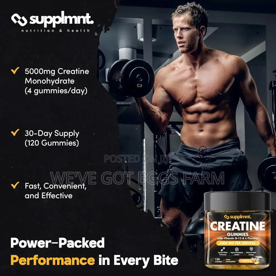 Supplmnt. Creatine 5000mg Gummies UK Imported Available Now